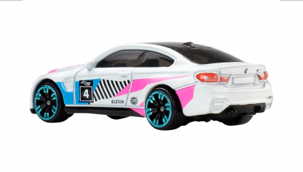 Тематическая Машинка Hot Wheels BMW M4 Neon Speeders 1:64 JKY02 White - Retromagaz, image 2