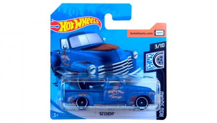 Машинка Базовая Hot Wheels '52 Chevy Rod Squad GHD24 Blue Новый - Retromagaz, image 1
