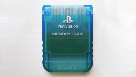 Карта Памяти Sony PlayStation 1 2MB Trans-Blue Б/У - Retromagaz, image 1