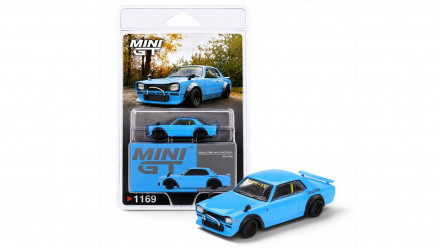 Машинка Premium MINI GT Nissan LB Works HAKOSUKA 1:64 MGT01169-BL Blue - Retromagaz, image 5