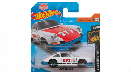 Машинка Базова Hot Wheels '71 Porsche 911 Magnus Walker Nightburnerz 1:64 FJV41 White - Retromagaz, image 1