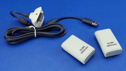 Акумулятор Дротовий RMC Xbox 360 Charging Kit 3 in 1 White Новий - Retromagaz, image 1