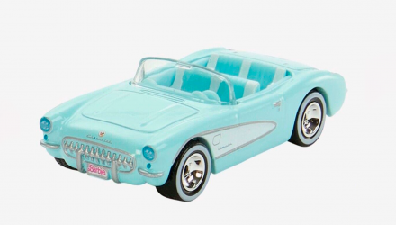 Машинка Premium Hot Wheels 4шт 1956 Corvette Barbie The Movie Diorama 1:64 HRL24 Pink - Retromagaz, image 5