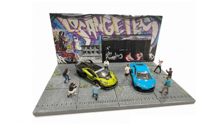 Диорама American Diorama Street Art Diorama - LA Graffiti 1:64 AD-2424 Black - Retromagaz, image 1