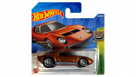 Машинка Базова Hot Wheels `71 Lamborghini Miura SV Super Treasure Hunt STH Exotics 1:64 HCY13 Orange - Retromagaz, image 1