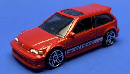 Машинка Базова Hot Wheels '90 Honda Civic EF J-Imports 1:64 HKJ16 Red - Retromagaz, image 2