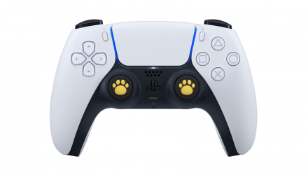 Накладки на Стики 2шт RMC Cat Paw PlayStation 5 4 3 2 1 Xbox Series One 360 Switch 2 Black Yellow - Retromagaz, image 1