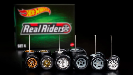 Колеса Hot Wheels Real Riders Wheels Pack - Set 4 Red Line Club RLC 1:64 HGK89 Black 24шт - Retromagaz, image 2