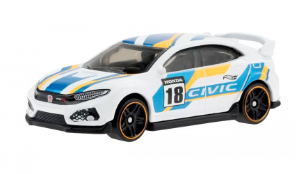 Тематична Машинка Hot Wheels 2018 Honda Civic Type R Honda 1:64 HDH19 White - Retromagaz, image 2