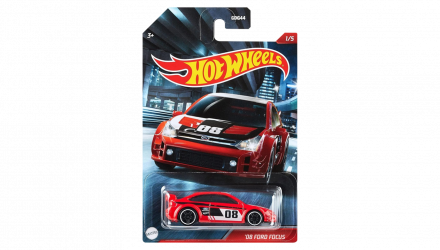 Тематична Машинка Hot Wheels '08 Ford Focus Cult Racers 1:64 GRP18 Red - Retromagaz, image 1