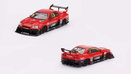 Машинка Premium MINI GT Skyline LB-ER34 Super Silhouette 1:64 MGT00843-CH Red - Retromagaz, image 4