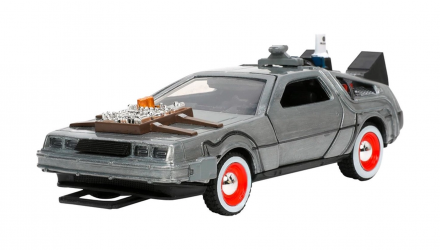 Машинка Jada Delorean DMC-12 Back to the Future 3 Time Machine 1:32 Silver - Retromagaz, image 1