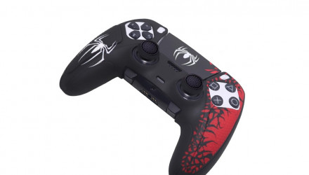 Чехол Силиконовый RMC PlayStation 5 Spider-Man + Touch Pad Sticker Black Red Новый - Retromagaz, image 4