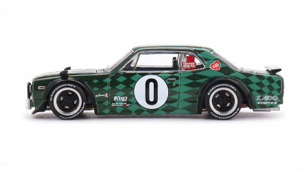 Машинка Premium Kaido House x MiNI GT Nissan Skyline 2000GT-R (KPGC10) Cortez V1 1:64 KHMG249 Green - Retromagaz, image 3
