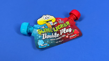 Набор Цукерки Рідкі 4шт Toxic Waste Slime Licker Double Play Blue Razz Strawberry 40g - Retromagaz, image 1