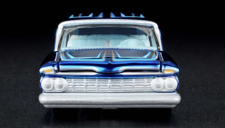 Машинка Premium Hot Wheels 1959 Chevrolet Brookwood Red Line Club RLC 1:64 JCP19 Blue - Retromagaz, image 5