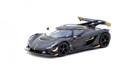 Машинка Premium Tarmac Works Koenigsegg Jesko Attack Black Carbon Fiber HK Toy Car Salon 1:64 T64GTL052BCF Black - Retromagaz, image 1