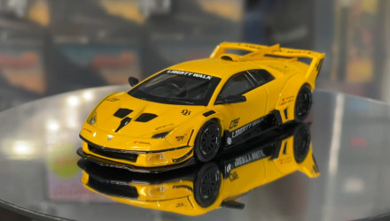 Машинка Premium MINI GT Lamborghini LB-Silhouette WORKS MURCIELAGO GT Evo №1135 1:64 MGT01135 Yellow - Retromagaz, image 1