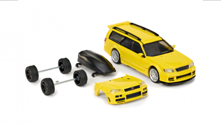 Машинка Premium Hot Wheels Nissan Stagea Autech version 260RS Elite 64 1:64 HWR92 Yellow - Retromagaz, image 5