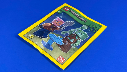 Конструктор Lego Фигурка Adventurer with Drowned and Axolotl Minecraft 662303 min088 min133 Новый - Retromagaz, image 2