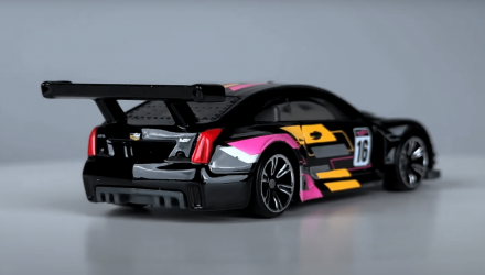 Тематическая Машинка Hot Wheels '16 Cadillac ATS-V R Neon Speeders 1:64 HLH72/HRW82 Black - Retromagaz, image 2