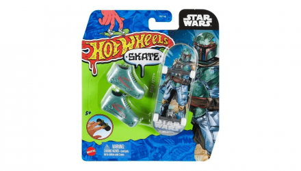 Скейт и Обувь для Пальчиков Hot Wheels Boba Fett Star Wars 1:64 HNG34 Blue - Retromagaz, image 5