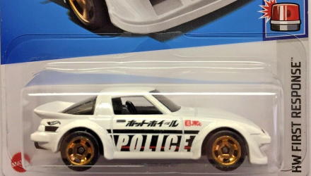 Машинка Базовая Hot Wheels Mazda RX-7 Police First Response 1:64 HTB62 White - Retromagaz, image 1