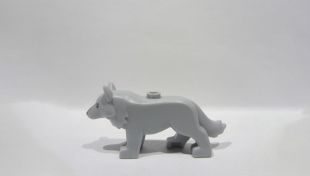 Фігурка Lego Земля Wolf with Stud on Back Animals 6649pb01 6510720 Light Bluish Grey Б/У - Retromagaz, image 4