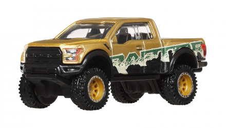 Машинка Premium Hot Wheels 2017 Ford F-150 Raptor Off-Road 1:64 JBK70 Brown - Retromagaz, image 1