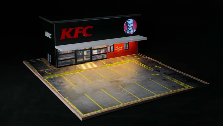 Діорама G-Fans Ресторан KFC з Підсвіткою 1:64 Black - Retromagaz, image 1