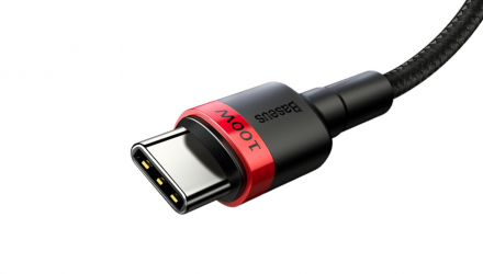 Кабель Baseus Cafule Charging Cable Type-C - Type-C 100W Red Black+Grey Black 2шт 1m - Retromagaz, image 4