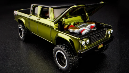 Машинка Premium Hot Wheels 1964 Dodge Power Wagon Red Line Club RLC 1:64 HWF09 Olive Green - Retromagaz, image 8