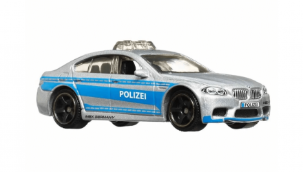 Тематична Машинка Matchbox BMW M5 Police Germany 1:64 HVV05/HVV38 Silver - Retromagaz, image 4