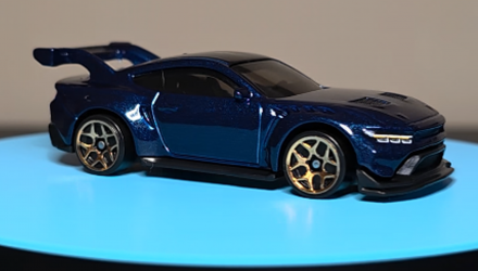 Машинка Базовая Hot Wheels Ford Mustang GTD Mustang 60th 1:64 JBB93 Blue - Retromagaz, image 1