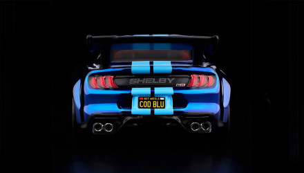 Машинка Premium Hot Wheels 2022 Ford Mustang Shelby GT500 Code Red Red Line Club RLC 1:64 JJY59 Blue - Retromagaz, image 5