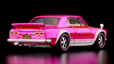 Машинка Premium Hot Wheels 1972 Skyline H/T 2000GT-R Red Line Club RLC 1:64 JKC01 Pink - Retromagaz, image 2