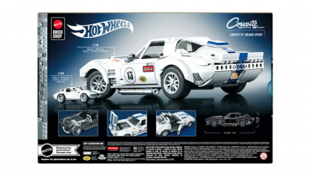 Конструктор Hot Wheels Brick Shop Elite Corvette Grand Sport 918 деталей JGR31 White - Retromagaz, image 5
