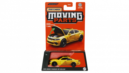 Тематическая Машинка Matchbox Dodge Charger SRT Hellcat Moving Parts 1:64 FWD28/HVN15 Yellow - Retromagaz, image 1