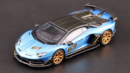 Машинка Premium MINI GT Lamborghini Aventador SVJ 1:64 MGT00784-СH Blue - Retromagaz, image 1