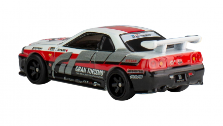 Машинка Premium Hot Wheels Nissan Skyline GT-R (R34) Gran Turismo Pop Culture 1:64 HKC28 White - Retromagaz, image 2