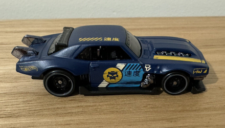 Машинка Базовая Hot Wheels Custom '68 Camaro Slammed 1:64 HKG68 Blue - Retromagaz, image 3