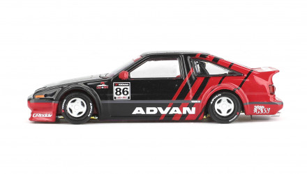 Машинка Premium Kaido House x MiNI GT Toyota AE86 Sprinter Trueno Kaido ADVAN 1:64 KHMG214 Red - Retromagaz, image 3
