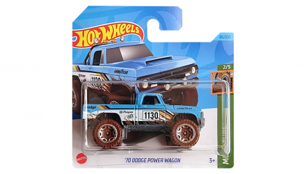 Машинка Базова Hot Wheels '70 Dodge Power Wagon Mud Studs 1:64 HKH76 Light Blue - Retromagaz, image 1