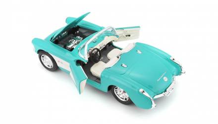 Машинка Maisto 1957 Chevrolet Corvette Special Edition 1:24 Blue - Retromagaz, image 7