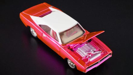 Машинка Premium Hot Wheels 1969 Dodge Charger R/T Red Line Club RLC 1:64 JCP32 Pink - Retromagaz, image 5