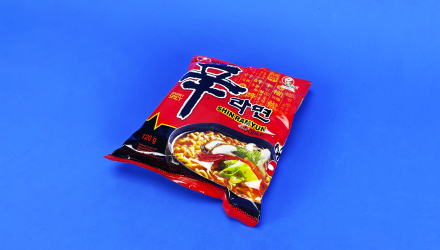 Локшина Nongshim Shin Ramyun Гриби Овочі Гостра 120g - Retromagaz, image 1