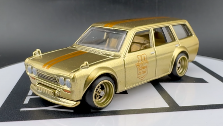 Машинка Premium Hot Wheels Datsun 510 Wagon Chase Japan Historics 1:64 JKF14 Gold - Retromagaz, image 1