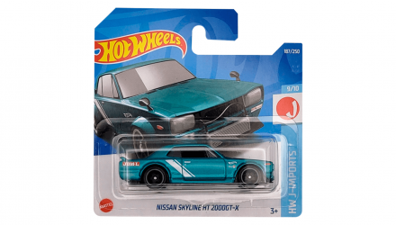 Машинка Базовая Hot Wheels Nissan Skyline H/T 2000GT-X J-Imports 1:64 HCV11 Green - Retromagaz, image 1