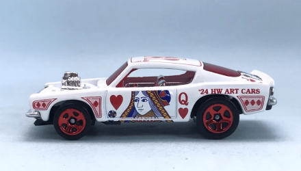 Тематическая Машинка Hot Wheels King Kuda Art Cars 1:64 HTB77 White - Retromagaz, image 4