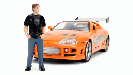 Машинка Jada 1995 Toyota Supra с Фигуркой Брайана 1:24 Orange - Retromagaz, image 2